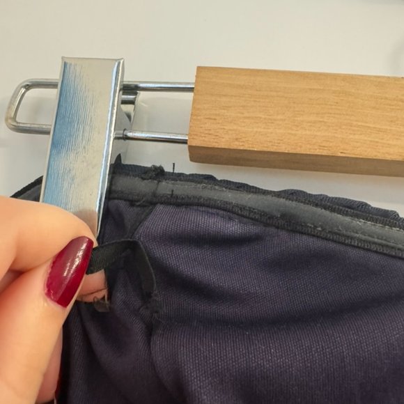 Strapless Flowy Navy Blue Dress - Picture 6 of 6